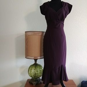 Stop staring Plum vintage dress